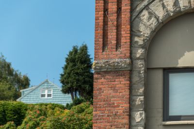 Completed Brick Facade