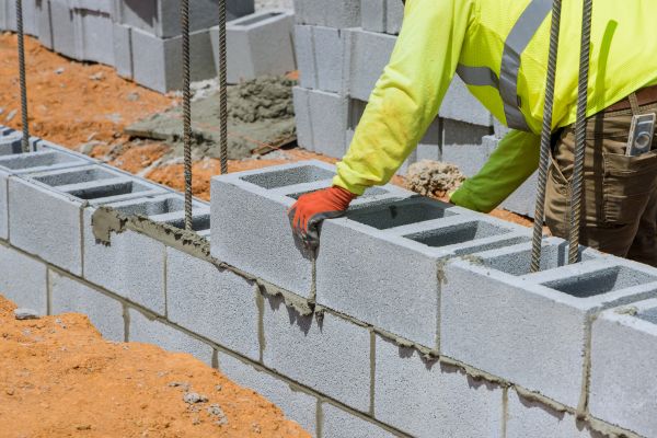 Concrete Blocks Installation in Herndon