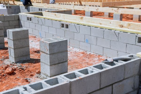 Cement Block Installation in Herndon