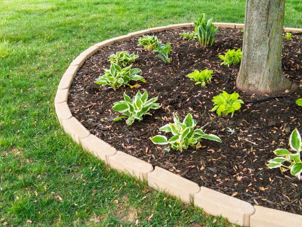 Stone Border Installation in Herndon
